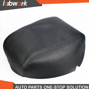 Labwork Center Console Armrest Cover Skin For 11-18 Ford Explorer Leather Black - Picture 1 of 12