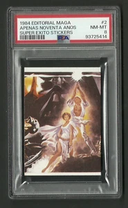 1984 Super Exito #2 Star Wars Luke Skywalker Princess Leia PSA 8 NM-MT - Picture 1 of 1