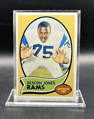 1970 Topps  #125 Deacon Jones Los Angeles Rams HOF - Image 1 of 2