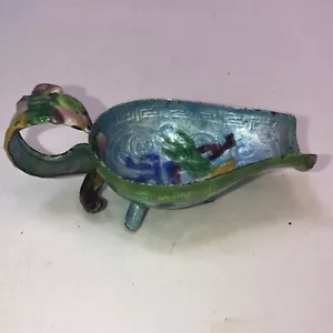Vintage Chinesische Emaille Libation Tasse Blau - Bild 1 von 8