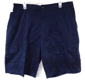 Men's PURITAN Back Elastic Cargo Short DARK NAVY BLUE Cargo Pockets Size 40 NWT - Picture 1 of 9