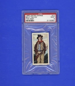 1963 Ringtons Limited - The West #12 Billy The Kid - PSA 9 - Rare - Picture 1 of 2