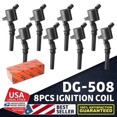 8X Bobina de encendido Motorcraft para Ford E-350 Super Duty 1999-2019 5,4 L 6,8 L DG-508 Foto 1 de 4