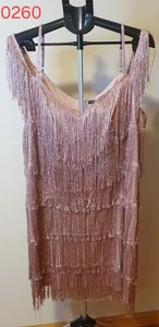 Pink Fringe Dress, 3XL (0260) - Picture 1 of 3