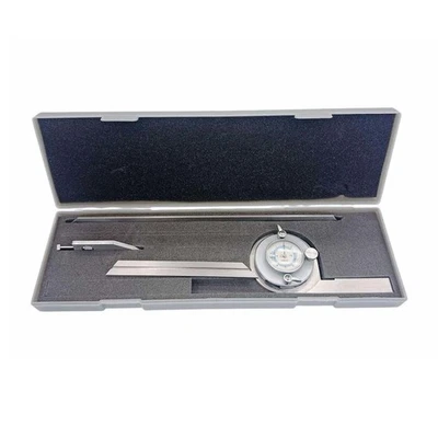  Universal Bevel Dial Protractor 6" 12" Blade 0-360 Degree GRAD Stainless Steel  - Image 1 of 4