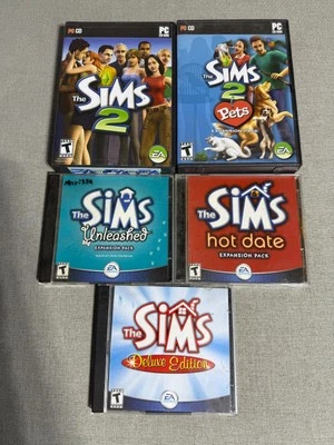 Lot of 5 The Sims 2 + Expansion Packs (PC Windows)  - Image 1 of 2