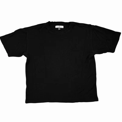 Tommy Bahama Silk-Cotton Textured Tee Shirt Men Sz XL Black Resort Casual Luxe - Image 1 of 4