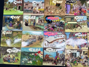 Job Lot of Giles Cartoon Annuals – Mixed Editions – Good Condition (Qty 33) - Picture 1 of 6