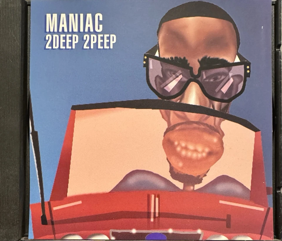 MANIAC - 2DEEP 2PEEP (DEEP ENOUGH REMIX) / STRAIGHT JACKET RARE OOP Promo CD - Image 1 of 4