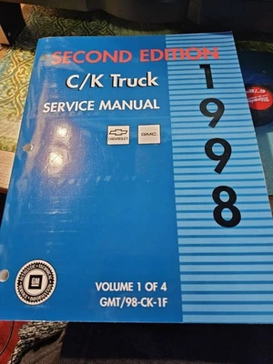 Camión GM C/K 1998 conjunto de 1-4 volúmenes segunda edición manual de servicio GMT/98 CK-3F Foto 1 de 4