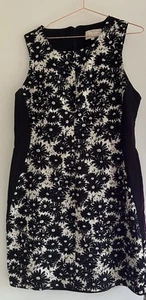 Beautiful Black & White Veronica Maine dress Size 16 - Picture 1 of 5