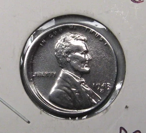 ERROR: 1943-s Steel Penny. Broadstuck & Reverse die break/Cud. - Picture 1 of 10