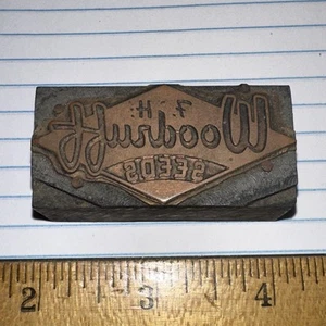Print Block “ Woodruff Seeds “ Copper Face - Picture 1 of 4