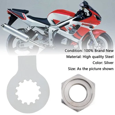 🏍️Front Sprocket Nut Lock Washer Tab Kit For YAMAHA R6 YZF 600 1000 TDM 850 Foto 1 de 4