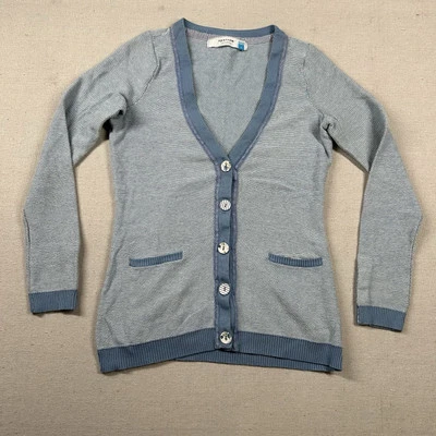 Sparrow Cardigan Sweater Womens Small Anthropologie Retro Knit Teacher Grandpa - Image 1 of 4