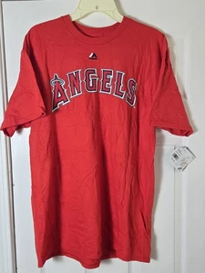 Los Angeles Angels Shohei Ohtani Majestic T-Shirt Red Men's Size Large - Picture 1 of 7