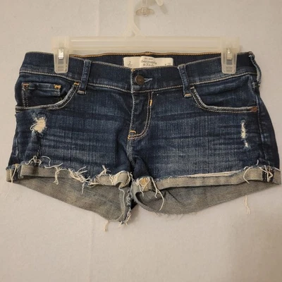 Abercombie & Fitch Shorts Women's/Juniors Jean Cutoff Size 26W/2 - Image 1 of 4
