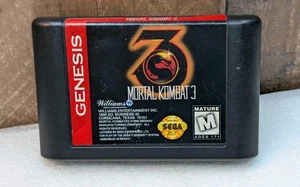 Mortal Kombat 3 (Sega Genesis, 1995) Authentic Game Cartridge ONLY - Picture 1 of 5