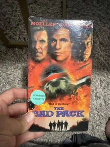 The Bad Pack (Rare Factory Sealed Promo VHS Screener) Roddy Piper & Robert Davi - Imagen 1 de 6