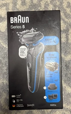 Maquinilla de afeitar eléctrica Braun Series 5 5020S para hombre afeitadora de láminas con recortadora de barba ¡NUEVA! Foto 1 de 2