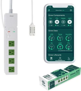 Niwa Grow Hub+ Wi-Fi Enabled Controller Control The Grow Room From A Smart Phone - Picture 1 of 13