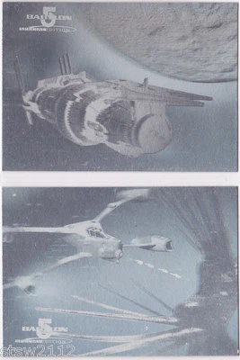 BABYLON 5 1997 SKYBOX SPECIAL EDITION HOLOGRAM SET H1 AND H2 RARE 1:180 PACKS - Image 1 of 2