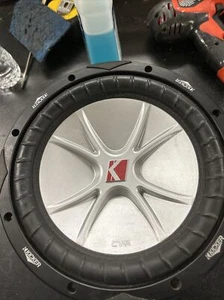 Kicker Subwoofer Speaker CVR10 2 OHMS. ONLY WORKS WHEN WIRED AT 1 OHM! - Picture 1 of 14