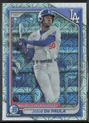 2024 Bowman Josue De Paula BCP-12 Mojo Refractor | Los Angeles Dodgers - Image 1 of 2