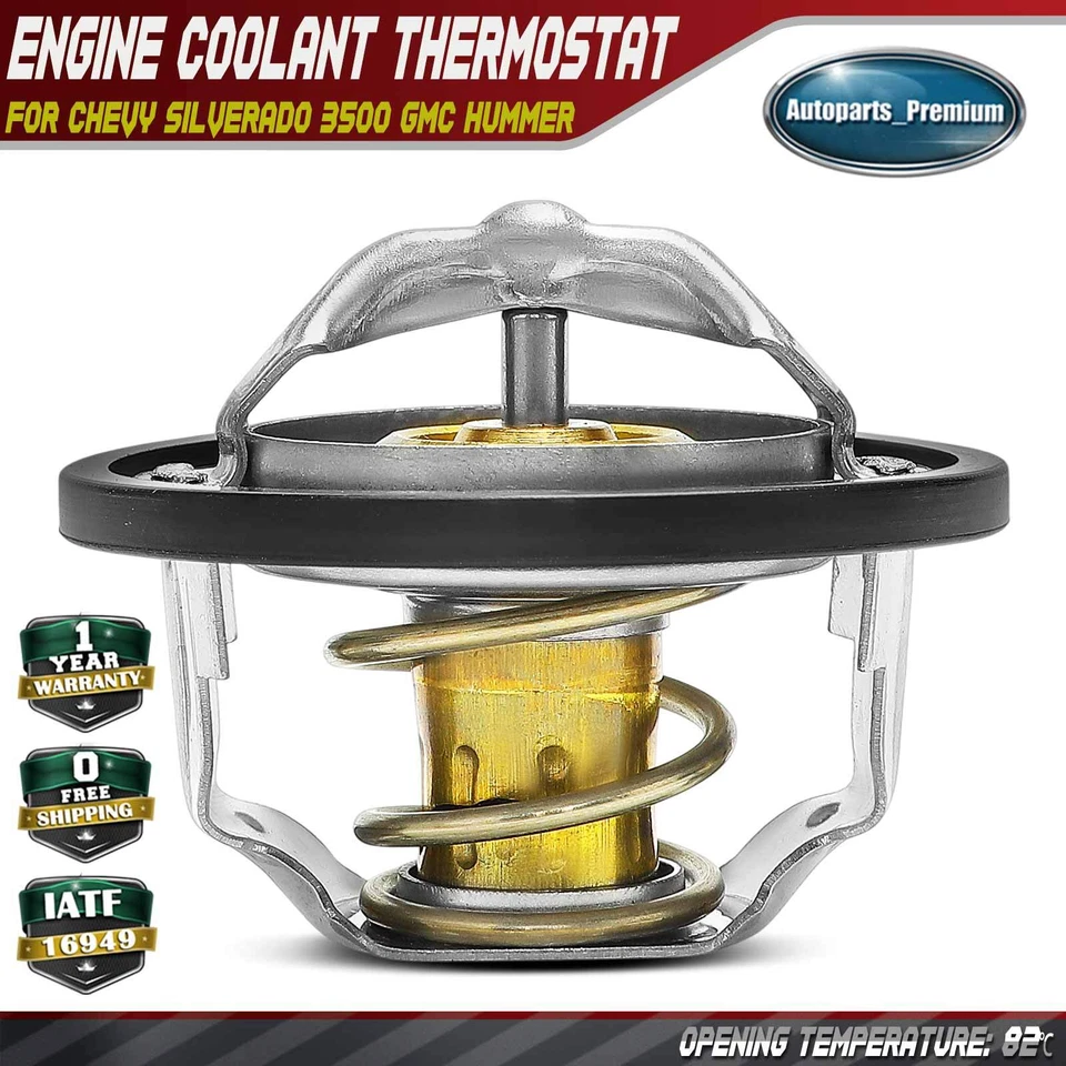 Termostato de refrigerante del motor para Chevrolet Silverado 3500 GMC Sierra 2500 HD Hummer Foto 1 de 4