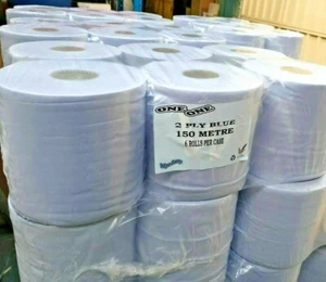 Rollo de alimentación central azul 150M toallita de pañuelos 3 capas y 2 capas - Anuncio múltiple - Imagen 1 de 11