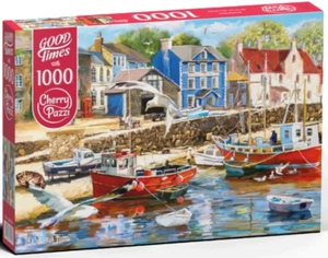 NEW Cherry Pazzi Jigsaw Puzzle 1000 Pieces 30479 Coastal Town - Imagen 1 de 2