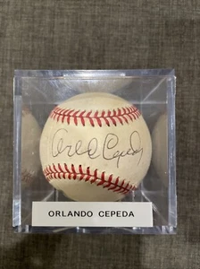 Orlando Cepeda Signed Rawlings Baseball Auto ONBL Cardinals! Vintage - Picture 1 of 3