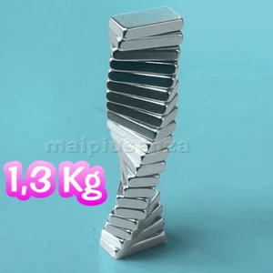 100 super MAGNETI potenti 10x5x2 magnete CALAMITA NEODIMIO calamite per FIMO - Picture 1 of 4