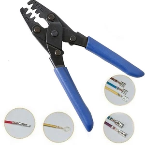 Car Open Barrel Crimping Terminal Wire Harness Crimper FOR AWG Plier Tools 22-10 - Picture 1 of 15