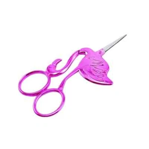 Novelty Design Hot Pink Flamingo Embroidery Scissor - Picture 1 of 3