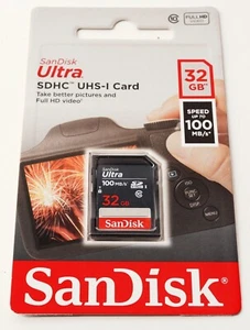Tarjeta SanDisk Ultra SDHC UHS-I 32 GB 90 MB - Nueva en Paquete - Imagen 1 de 1