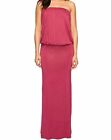 $101 American Rose Women's Pink Solid Riena Strapless Blouson Maxi Dress Size XL