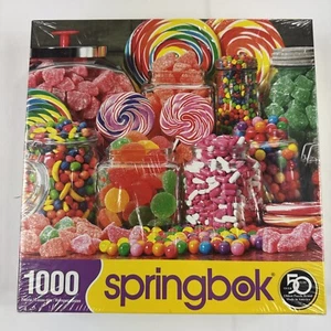 SPRINGBOK "Candy Galore" 1000 pc Puzzle 24 X 30 Lollipops Gumdrops Bright Colors - Picture 1 of 4