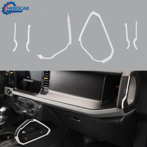 Cubierta decorativa de manija de consola central para Ford Bronco 2021-25 ABS blanco - Imagen 1 de 9