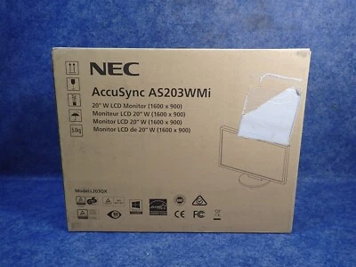 NEC AccuSync AS203WMi 20" W LCD Desktop Monitor (H27) - Image 1 of 2
