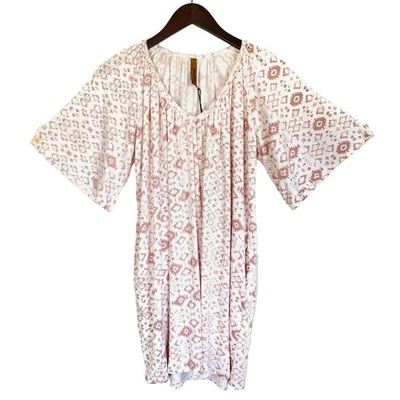 RACHEL PALLY Joss ikat printed mini shift dress in dusty medallion Size XXS NEW Foto 1 de 4