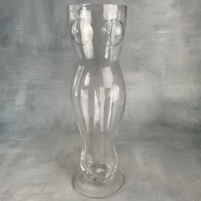 Grand verre à bière corps de femme 500ml ou vase  Haut. ~25.5cm - Photo 1/4
