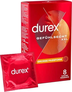 Durex Gefühlsecht XXL Extra Gross 8 Stück - Bild 1 von 1