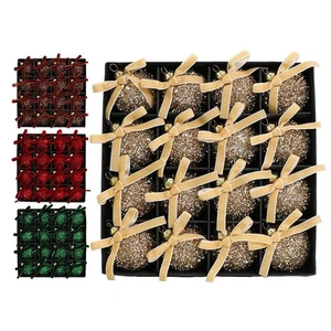 .Palline di Natale in Velluto Rosso, Ornamenti in Velluto da 3,15 Pollici per Albero di Natale - Foto 1 di 23