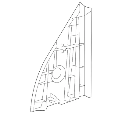 Moldura de acabamento genuína GM 96892678 - Imagem 1 de 2