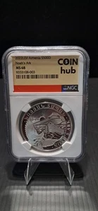 Armenia 2023 LEV 1 oz Silver 500 Dram Noah's Ark MS68 NGC Graded CoinHub Logo - Picture 1 of 2
