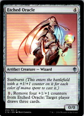 Etched Oracle - 252 - Commander 2016 - Magic MTG - LP - Image 1 of 2