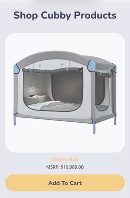 "Cama de seguridad cerrada con colchón de 8"" para niños con necesidades especiales - sin centro tecnológico" Foto 1 de 4