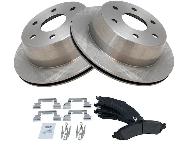 TRQ 96SS37T Rear Brake Pad and Rotor Kit Fits 2000-2002 GMC Yukon XL 1500 4WD - Image 1 of 1