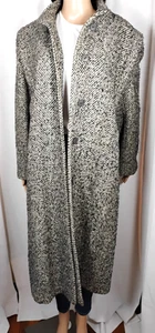 Classic VTG Forecaster Boston Tweed Womens 13/14 Wool Blend Overcoat Preppy USA - Picture 1 of 24